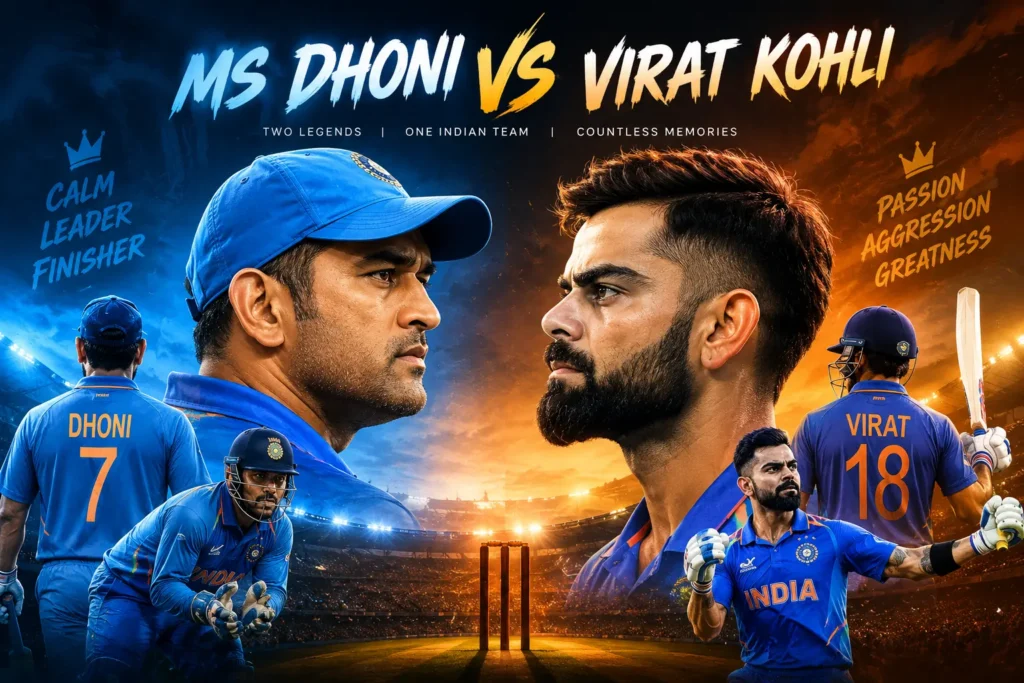 MS Dhoni vs Virat Kohli
