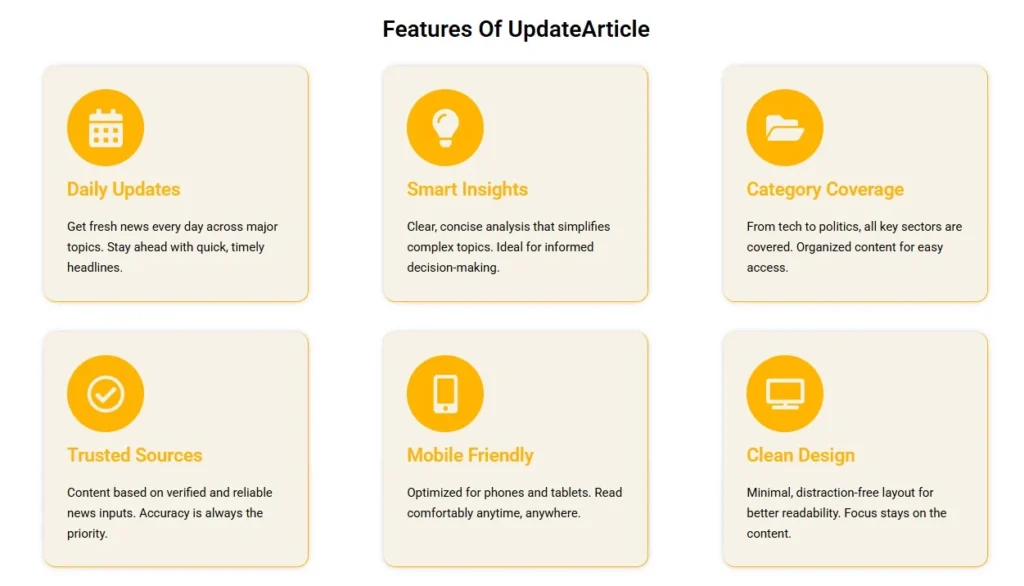 Features Of UpdateArticle
