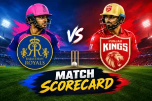 Rajasthan Royals vs Punjab Kings Match Scorecard